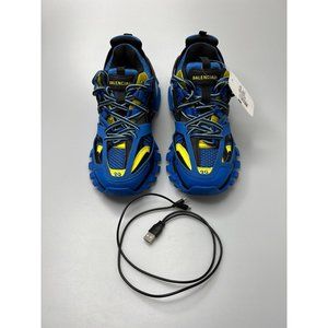 Balenciaga Track LED Lace-Up Sneakers Blue/Yellow Men’s EU 39/US 6 $1,350